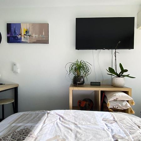 Studio Clair, Climatise Avec Jardin Et Parking 佩皮尼昂 外观 照片