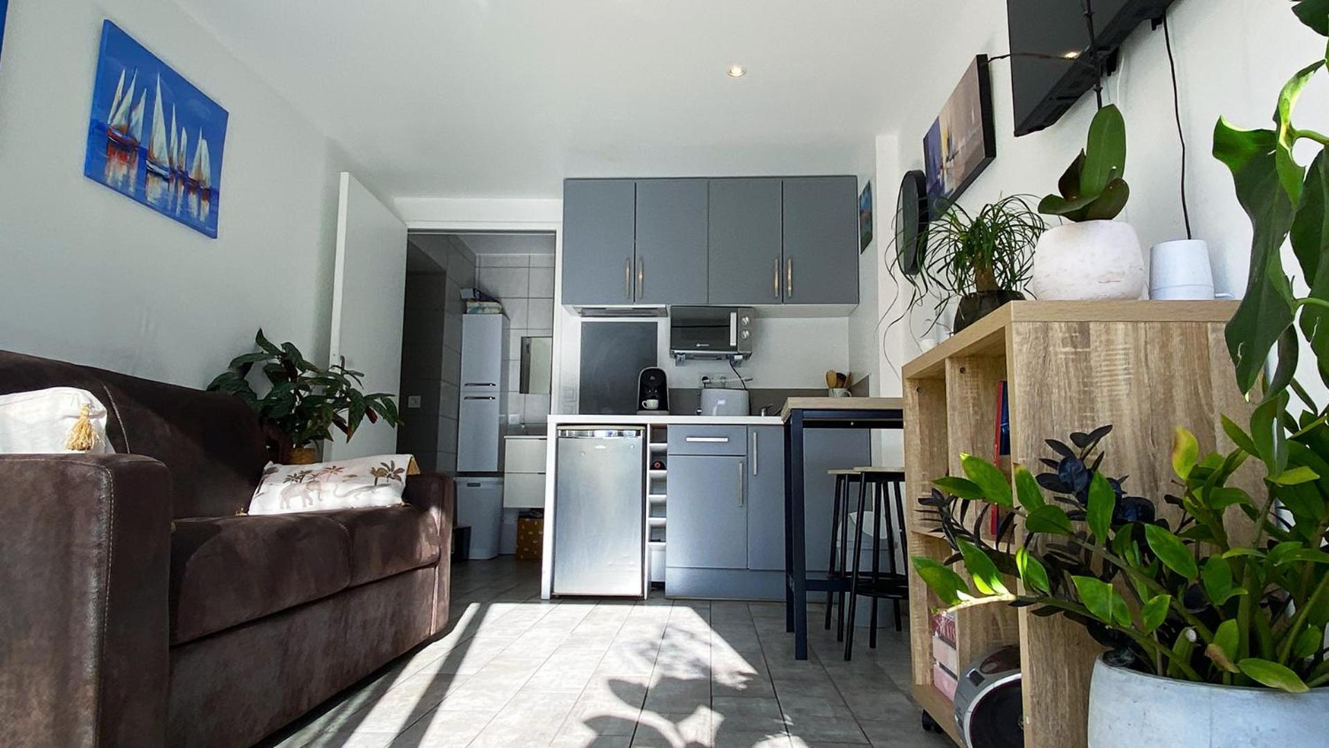 Studio Clair, Climatise Avec Jardin Et Parking 佩皮尼昂 外观 照片